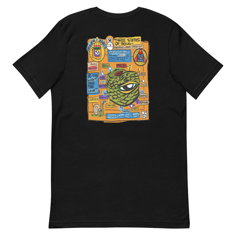 Three States of Being (Back Design)- Lebo Short-Sleeve Unisex T-Shirt